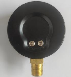 0-4 바 60mm 블랙 스틸 쉘 황동 연결 건조 압력 게이지 - Product Image 2