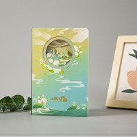 Cuaderno hueco estereoscópico 3D de alta belleza creativa, promoción escolar de la ciudad, libro conmemorativo personalizado A5