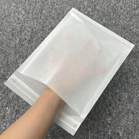 Sac en papier ciré transparent Glassine personnalisé enveloppe emballage de vêtement pochette en papier Glassine avec logo