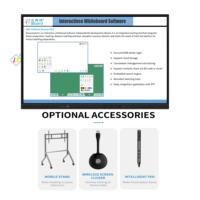 Écran tactile LCD 4K avec fonction IA, écran plat interactif tout-en-un, moniteurs tactiles de 55, 65, 75, 86, 98, 110 pouces