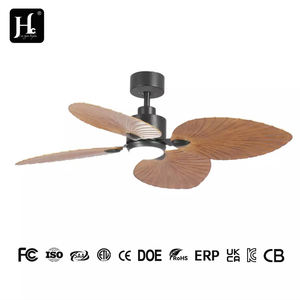 Ventilador de Techo de Estilo Tropical de 52 Pulgadas, Motor de CC Reversible, Función de Memoria, 4 Aspas, Ventilador de Techo Palm Island con Luz - Product Image 4