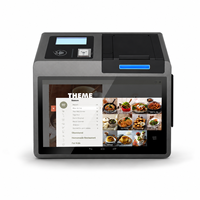 Terminal POS Pintar Z100 Layar Sentuh Besar Printer Thermal Terintegrasi Pembaca Kartu NFC IC Dukungan Laci Uang RJ12