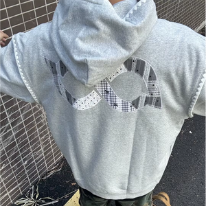 Vô Cực Vòng Lặp Nặng Thêu 100% Cotton Rắn Lông Cừu 330G Chống-Pilling Áo Người Đàn Ông Mùa Thu Mỹ Cao Đường Phố Áo - Product Image 4