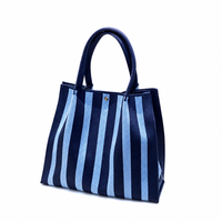 Sac en tricot de grande capacité en polyester, cabas spacieux en tricot avec bouton-pression, pour les courses, la plage, les voyages et l'usage quotidien