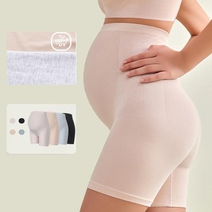 YIYI High Waist Stretch Maternity Safety <strong>Shorts</strong> Summer Plus Size Anti-exposure Belly Support Thin Breathable Yoga Fitness <strong>Shorts</strong> - Product Image 1