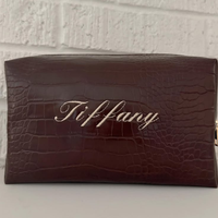 Sac de toilette imperméable en PU à motif crocodile pour femmes, pochette de rangement pour cosmétiques, sac de voyage pour maquillage