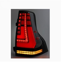 Nouvel ensemble de feux arrière LED transparents/rouges modifiés pour voitures, pour Lexus GX460 2010-2017 et Toyota LC Prado 2018-2023, mise à niveau des feux arrière