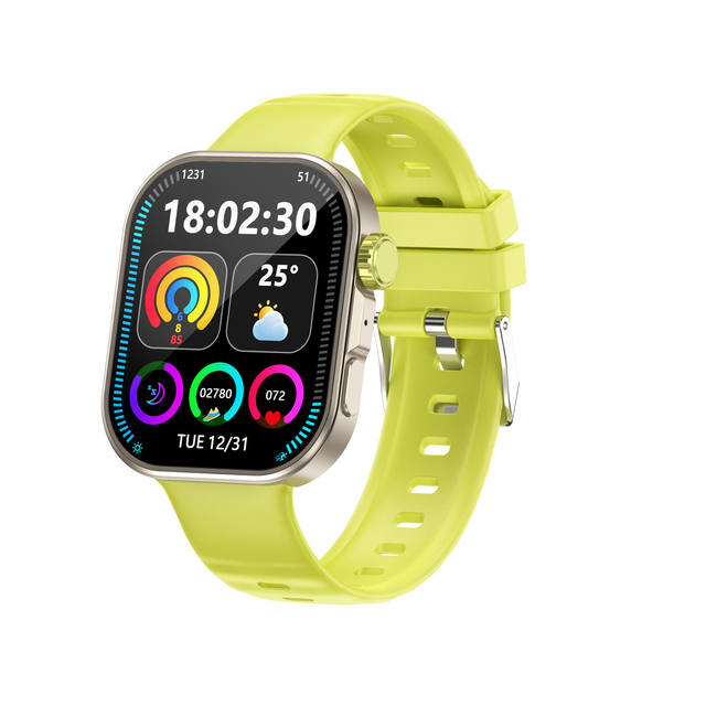 Fashion C48Pro Ultra-Slim Sports Watch Titanium BT Calling 2.01inch Health Monitoring Fitness Tracker Smart Watch for Men