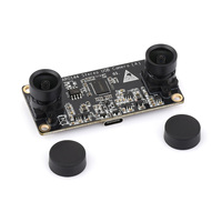 Waveshare AR0144 Modul Kamera USB Stereo 2MP Lensa Bebas Distorsi Plug and Play untuk Penginderaan Kedalaman 3D Visi Robot