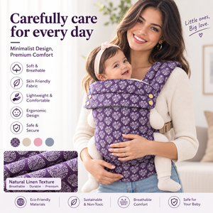 Kimono japonais en coton jacquard teint en fil de qualité supérieure, motif géométrique ondulé, faux lin flammé, toucher doux et brossé, idéal pour porte-bébé - Product Image 1