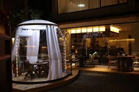 Tentes bulles transparentes modernes pour l'extérieur, en polycarbonate imperméable, type igloo, pour restaurant