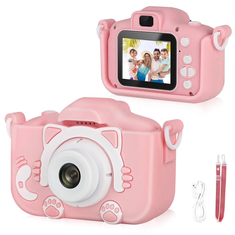 IPS Bildschirm Full HD Kinder kamera Wasserdicht 1080P Video Cartoon Niedliche Kinder Kamera Outdoor Fotografie Spielzeug