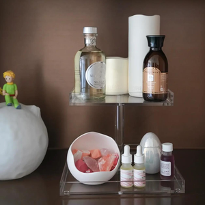 Customizable Factory-Designed Acrylic <strong>Tabletop</strong> <strong>Storage</strong> Rack Double Triple Layer for Cosmetics Perfume Bathroom Accessory <strong>Storage</strong> - Product Image 5