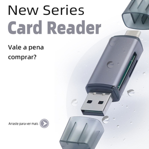 Điện thoại di động OTG Đầu đọc thẻ thích hợp cho Loại ổ đĩa USB vỏ nhôm máy tính để bàn máy tính USB Đầu đọc thẻ chuyển đổi máy tính - Product Image 4