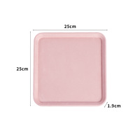 Plateau de présentation de bijoux en velours rose, organisateur de rangement pour colliers, bracelets, boucles d'oreilles, étuis de présentation en gros, couleur personnalisée