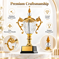 Souvenir d'entreprise personnalisé, cadeau de remise de diplôme, gravure au laser, sculpture, grand trophée en cristal
