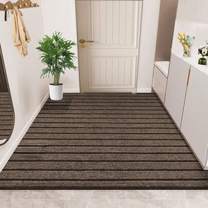 <span class=keywords><strong>Tapis</strong></span> <span class=keywords><strong>de</strong></span> sol <span class=keywords><strong>de</strong></span> salle <span class=keywords><strong>de</strong></span> bain moderne à rayures avec support antidérapant TPR, <span class=keywords><strong>tapis</strong></span> lavable super absorbant pour la maison, couleur grise - Product Image 3