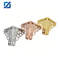 Pieds de canapé modernes JIYUE JY-H01 13CM à motif creux, pieds de support de lit, accessoires de quincaillerie métallique pour meubles de table