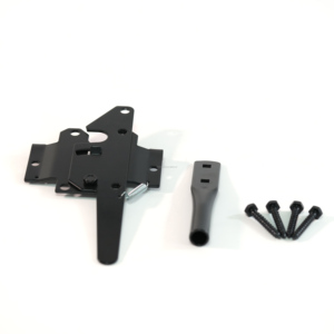 <span class=keywords><strong>Loquet</strong></span> de verrouillage de porte à hachette à ressort autobloquant réglable en vinyle noir Standard pour porte en bois - Product Image 2