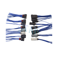 Kustom Seri MX150 2-20Pin Pria Wanita konektor Pigtail kawat Harness otomotif 15CM pemasangan kabel