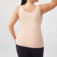 Gilet gainant grande taille à compression élevée pour femme, sans couture, respirant, écologique, séchage rapide, en nylon et élasthanne, taille moyenne