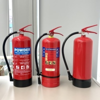 Extincteur à poudre portable pour l'industrie automobile, de bureau, domestique et hôtelière, poudre ABC sèche pour pompiers