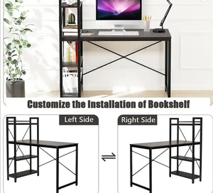 संपूर्ण बिक्री फैशन शीर्ष खाद कार्यकारी कार्यालय कंप्यूटर डेस्क, जो सर्वोत्तम गुणवत्ता वाली अलमारियों के साथ समायोज्य ऊंचाई - Product Image 5