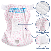 Vente en gros usine : Couches d'hygiène jetables pour chien femelle, avec coussinet absorbant profilé et taille respirante, pour la période de chaleur et les soins aux chiens âgés