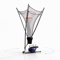 Machine de passe automatique portable GRIND pour le basketball, entraîneur de tir multi-points à 180 degrés, support en acier pour l'entraînement au basketball