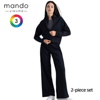 Ensemble veste et pantalon pour femme, respirant et chaud, avec poche zippée, vêtements de sport décontractés