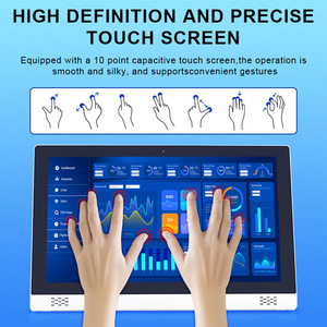 จอคอมพิวเตอร์ระบบสัมผัสแบบ Capacitive สำหรับอุตสาหกรรม ราคาประหยัด รุ่นใหม่ พร้อมพอร์ต USB ติดผนังได้ มาตรฐาน IP65 คอมพิวเตอร์ออลอินวันสำหรับอุตสาหกรรม - Product Image 4