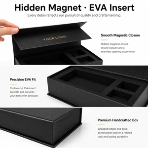 High-End Rigid <b>Cosmetic</b> <b>Box</b> With Satin Liner And Hot Stamping Logo For Curated Beauty Experience - Product Image 6