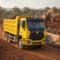 Высококачественный восстановленный подержанный самосвал SINOTRUCK HOWO NX 6x4, 12-колесный, дизельный, Евро-2, праворульный, для тяжелых условий эксплуатации, экспорт в Африку