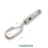 Clip de câble métallique en acier inoxydable de sortie latérale de filetage M4 personnalisé OEM de haute qualité 94mm pour la fixation de câble