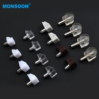 MONSOON Support de tablette dissimulé invisible en fer pour meubles et quincaillerie, 5mm/6mm
