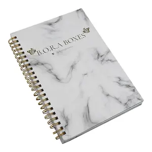 2024 Venta al por mayor planificadores de mármol personalizados organizadores cuadernos Diseña tu propio planificador