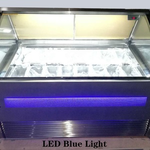 Vitrine <span class=keywords><strong>Réfrigérée</strong></span> pour Gelato et Crèmes Glacées R404a, Couleur Personnalisable, Offre Spéciale - Product Image 6