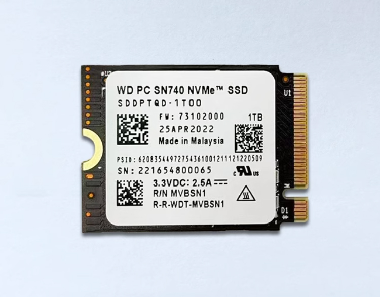 WD SN740 NVMe SSD 1TB 2230サイズ Western Digital SN740 NVME M.2 2230 SSD 1TB (SDDPTQD-1T00