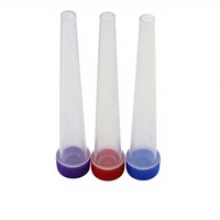 Tube conique rond en plastique de 98 mm et 120 mm avec bouchon de sécurité enfant, couleur et logo personnalisés, livraison directe d'usine
