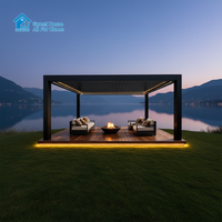 Kit de pergola modulaire en aluminium avec toit à lames orientables - Écologique, durable, autoportant, facile à assembler pour une utilisation en extérieur