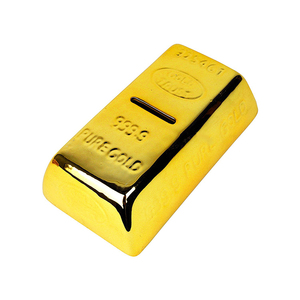 Lingotto in Porcellana Moneta d'Oro Puro 999.9 Salvadanaio - Product Image 6