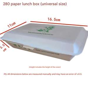 Boîtes à emporter en papier de qualité alimentaire personnalisables en gros avec option logo, boîtes à petit-déjeuner jetables en papier blanc - Product Image 5