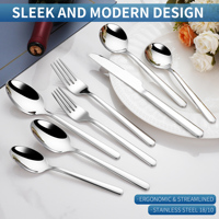 Ensemble de couverts en acier inoxydable personnalisé de luxe 11 pièces, couverts de mariage, passe au lave-vaisselle, pour restaurant