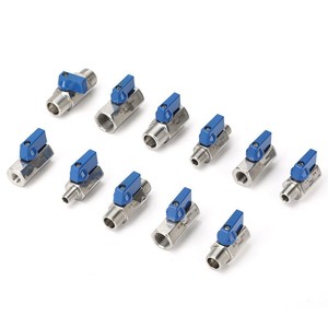 Mini Válvula de Bola Manual Inteligente de Acero Inoxidable Personalizada de 1/4"-1/2" con Rosca Macho y Hembra de 1/4 Pulgada, Acero Inoxidable 304 316L - Product Image 2
