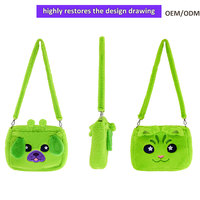 Sac à dos en peluche personnalisé OEM ODM, sac à main en peluche Kawaii, cadeau pour filles, vente en gros