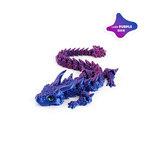 Feeron DPT-01 Dragón Impreso en 3D Articulado con Degradado Rojo-Naranja, Lizardo Realista de Fantasía, Juguete de Material PLA, Opción de Logotipo Personalizado - Product Image 6