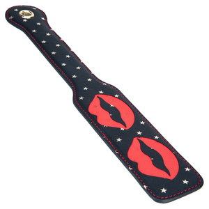 Pagaie de fessée classique style Kiss, jouet <span class=keywords><strong>sexy</strong></span> pour femme, bondage en forme de cœur pour jeu de couple - Product Image 1