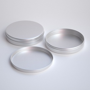 Envase Redondo de Aluminio de 200 ml, Ecológico, para Cosméticos, con Tapa Metálica, para Bálsamo Labial, Cuidado de la Piel y Polvos Sueltos - Product Image 4