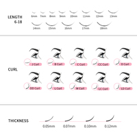 Quewel — Extensions de cils en forme d'éventail faciles à poser, faux-cils, Volume russe, 2D, noir, bleu, personnalisés, fait à la main