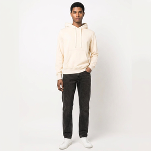 Sweat à capuche en molleton 100% coton de haute qualité, délavé à l'acide, style pull vintage, série High Street, effet délavé à la pierre, pour l'hiver - Product Image 1